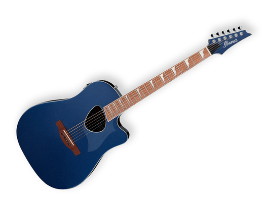 Ibanez ALT30-NBM — Guitarra Electroacustica Ibanez ''Altstar'' Azul Obscuro Metalico