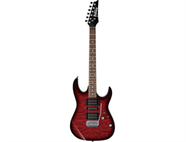 Ibanez GRX70QA-TRB — Guitarra Electrica Ibanez ''Rx'' Roja Transparente Sombreado