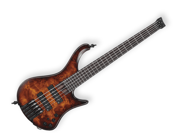 Bajo Electrico Ibanez EHB1505S-DEL de 5 Cuerdas, Café Sombreado Mate con Funda