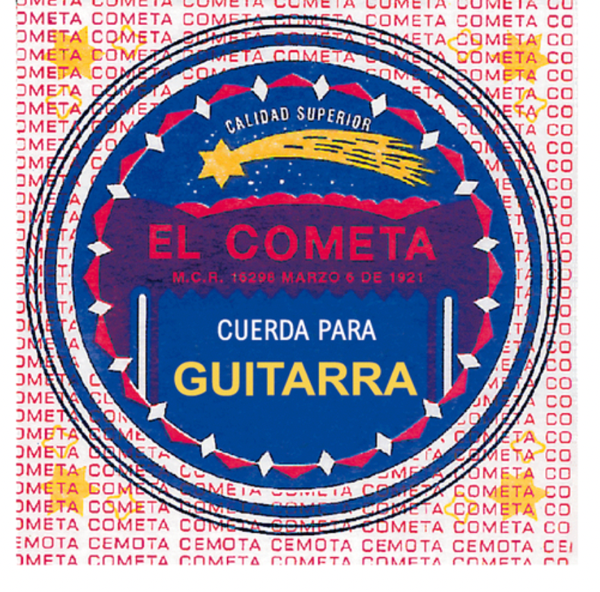 Paquete de Cuerdas El Cometa Guitarra Acero 6a con Borla Caja x6