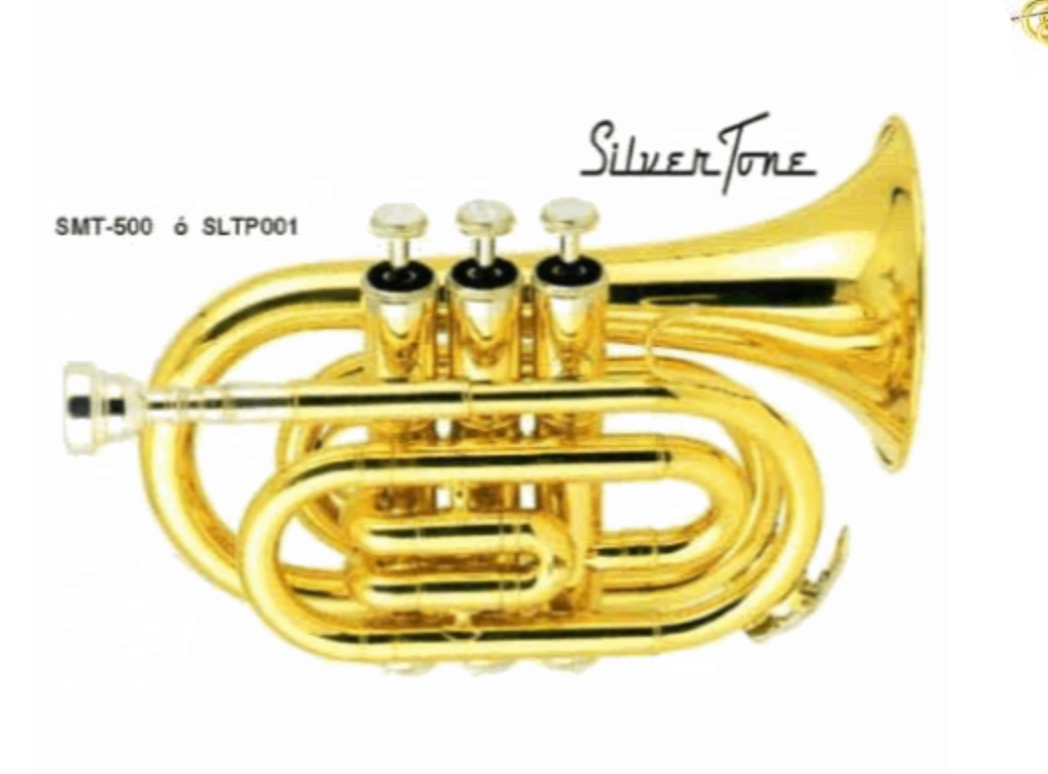 Trompeta Pocket Sib Laqueada Silvertone