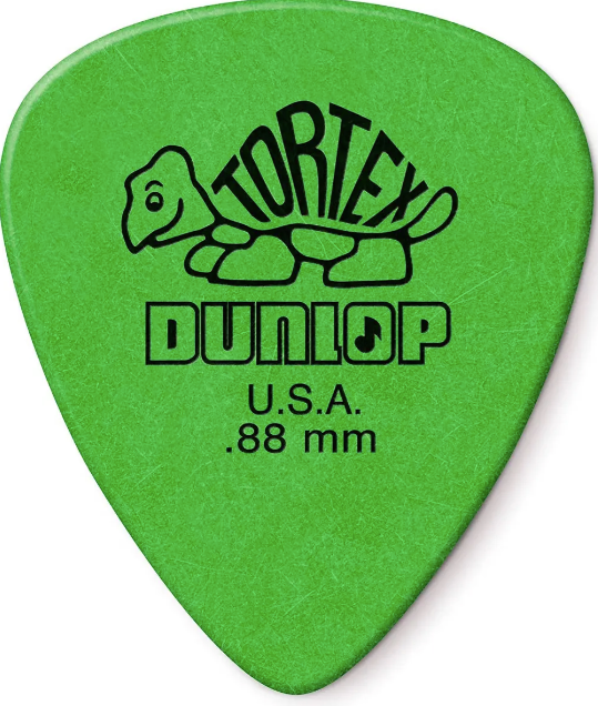 Paquete de Puas Dunlop Tortex Standar 0.88 Verde