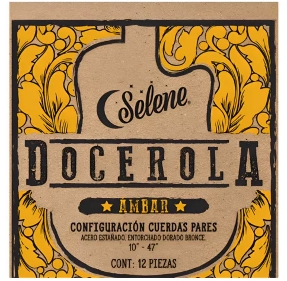 Encordadura Ámbar Docerola Entorchado Bronce Dorado