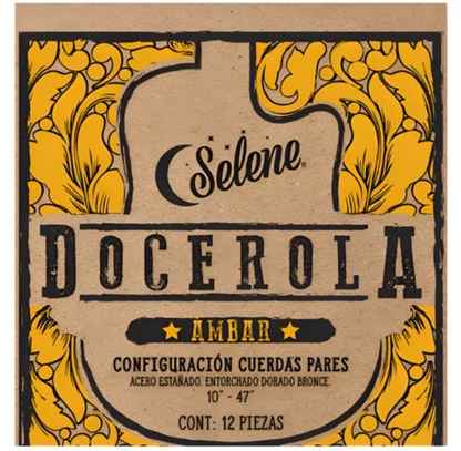 Encordadura Ámbar Docerola Entorchado Bronce Dorado
