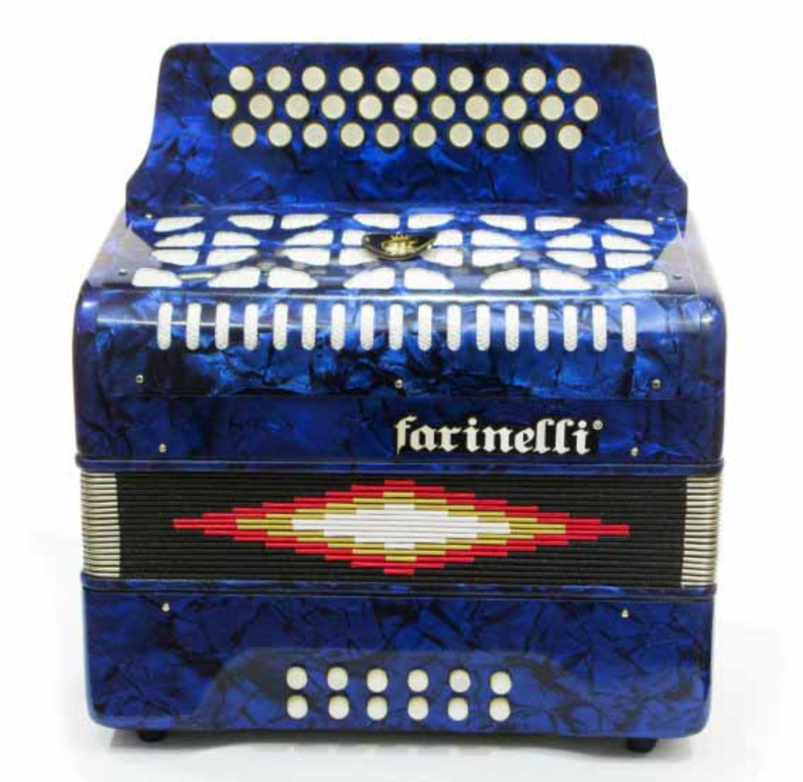 Acordeon Diatonico Fa Azul 3012 3012faa Farinell 3012faa