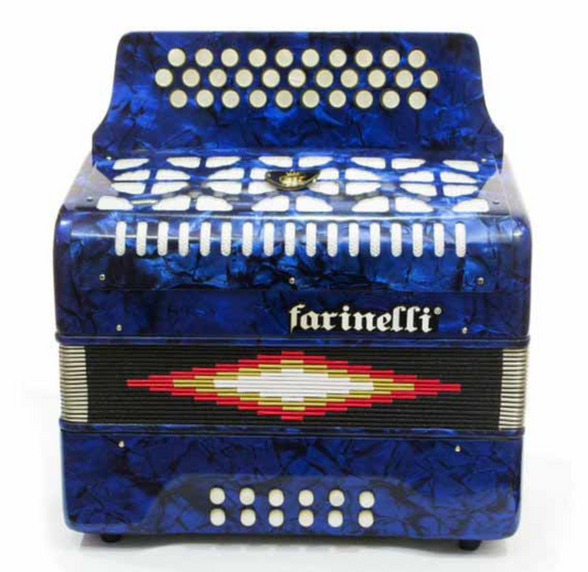 Acordeon Diatonico Fa Azul 3012 3012faa Farinell 3012faa