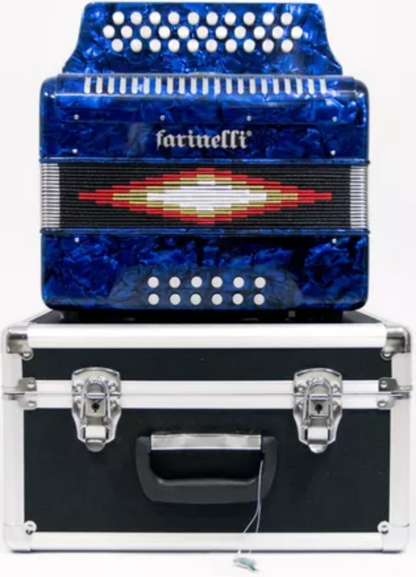 Acordeon Diatonico Fa Azul 3012 3012faa Farinell 3012faa