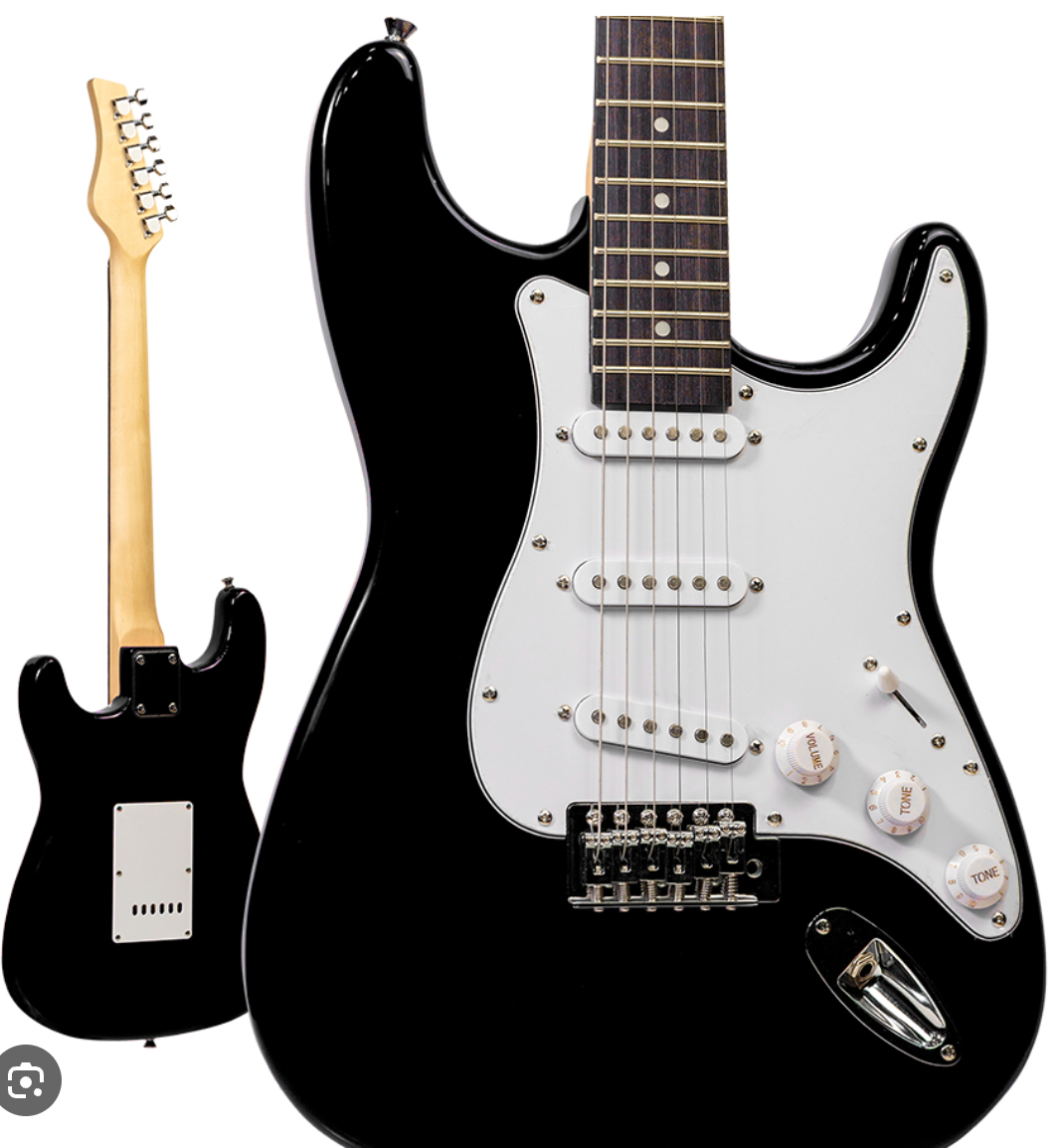 Paquete Guitarra Eléctrica Gilmore Stratocaster Negra N