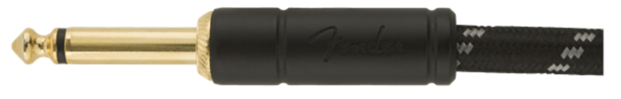 Cable Fender Deluxe Series para Instrumento de 5.5 Metros Recto/Angular Black Tweed