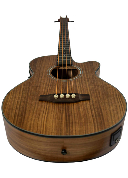 Bajo Electroacustico Madera Koa con Equalizador Incluye Funda y Corte 40"