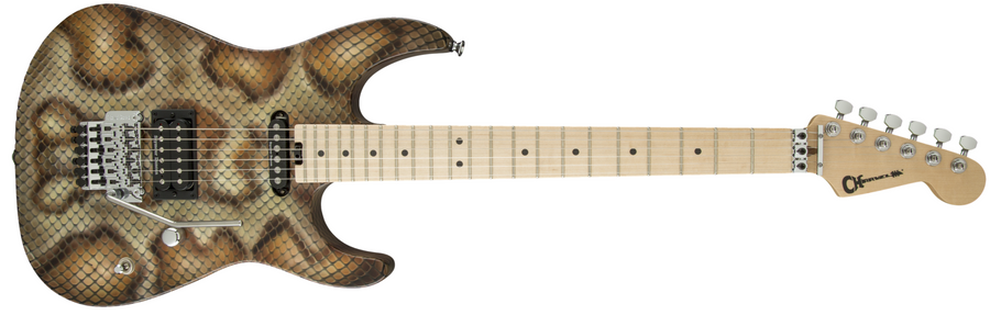 Guitarra Eléctrica Charvel Warren DeMartini Signature Pro-Mod Snake Piel de Serpiente