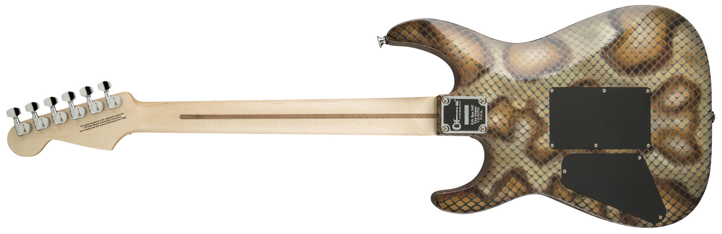 Guitarra Eléctrica Charvel Warren DeMartini Signature Pro-Mod Snake Piel de Serpiente