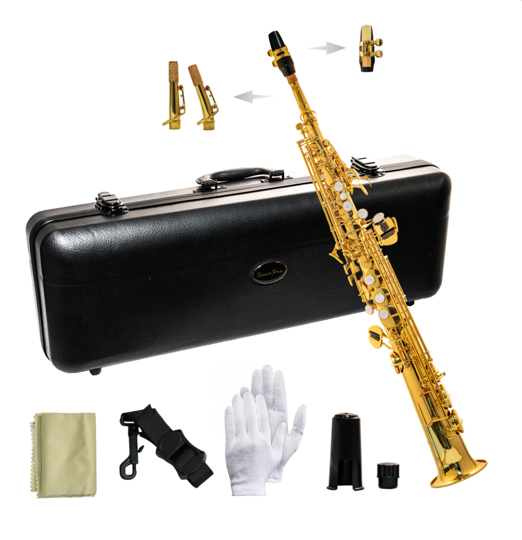 Saxofon Soprano Recto Laqueado Silvertone