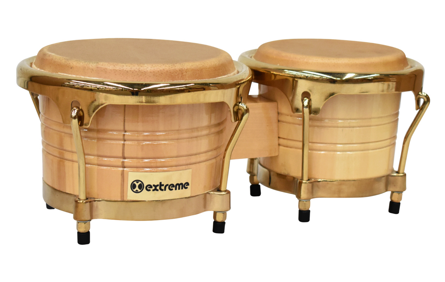 Bongo 8" y 9" Natural Aro Dorado Extreme