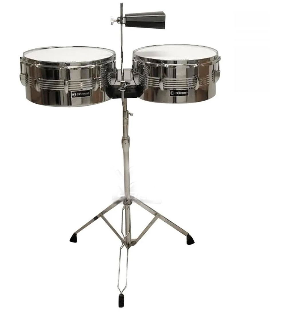 Timbales Extreme 13" y 14" con Cencerro