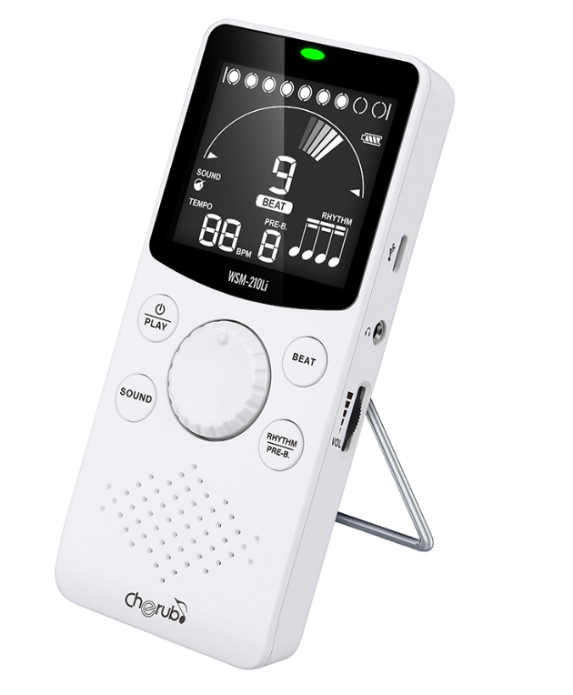 Metronomo Digital Blanco Recargable Cherub