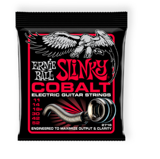 Encordadura Ernie Ball Burly Slinky Guitarra Eléctrica Cobalto .011-.052