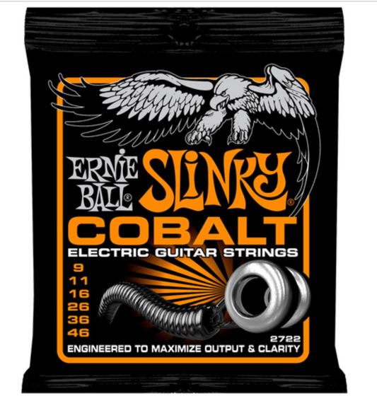 Encordadura Ernie Ball Hybrid Slinky Guitarra Eléctrica Cobalto .009-.046