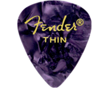 Paquete de Puas Fender Morada Purple Moto (12pk) Thin
