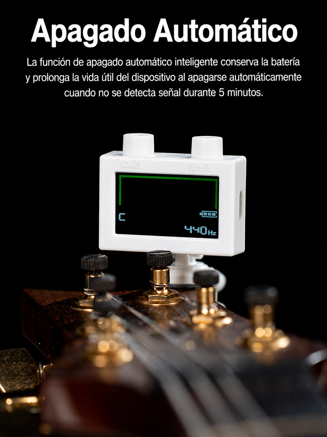 Afinador Digital Cromatico Guit bajo Uku Letu Azul Cherub