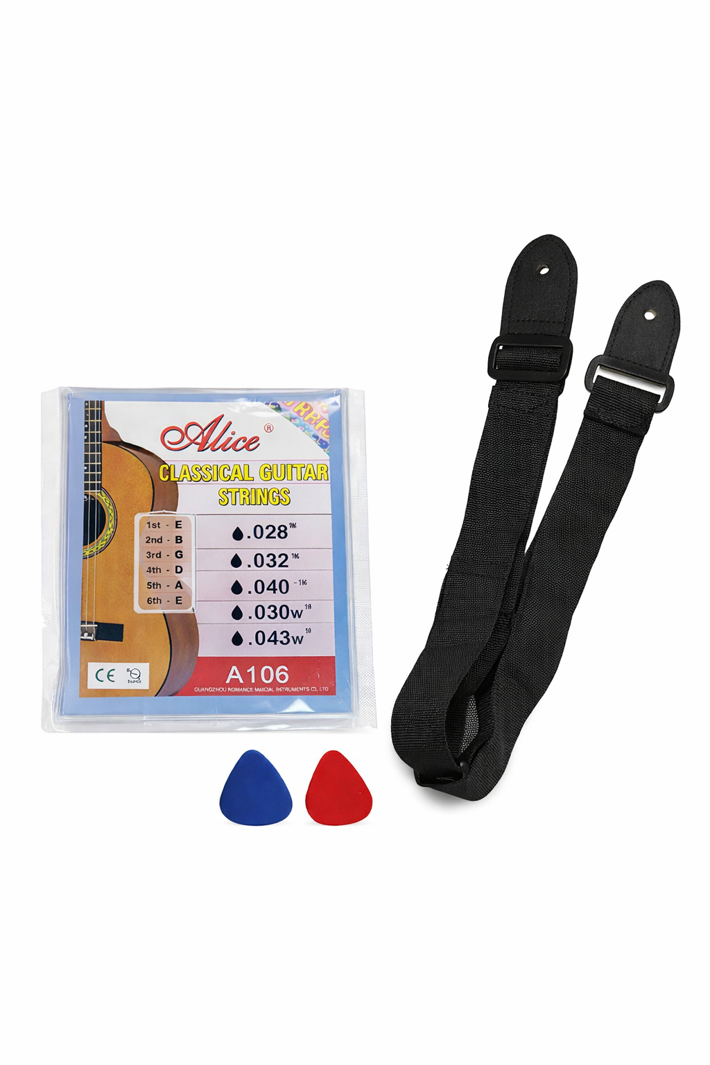 Paquete de Guitarra Clasica Azul Segovia Sg851paqbl