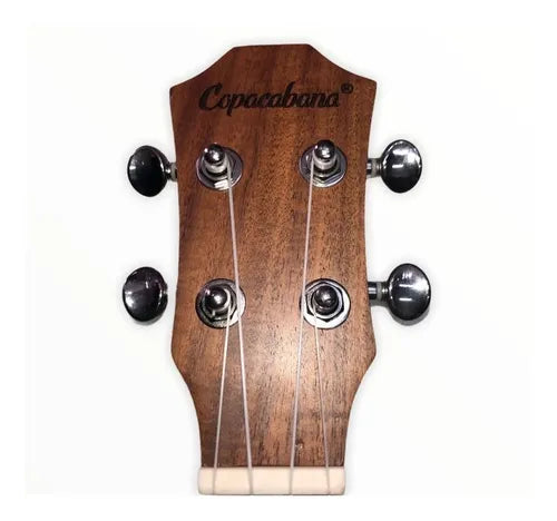 Ukulele Concierto Madera Acacia con Funda Copacabana