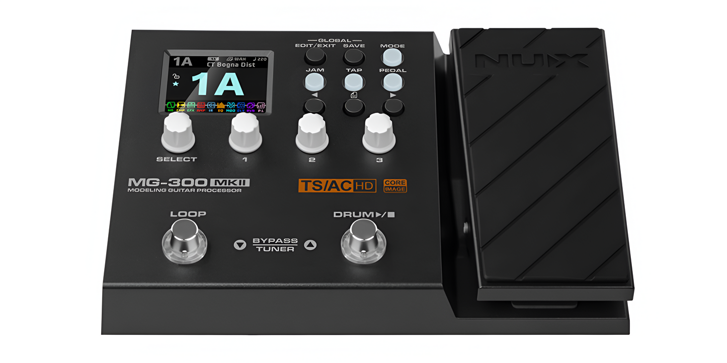 Procesador Nux P/guitarra Mod. Mg-300 Mkii