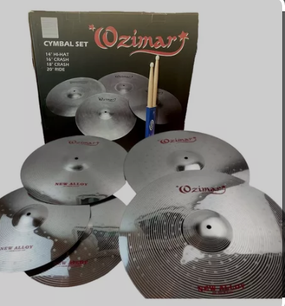 Set de Platillos 14\", 16\", 18\", 20\" Cromados Ozimar Hero-cymbal-set -2