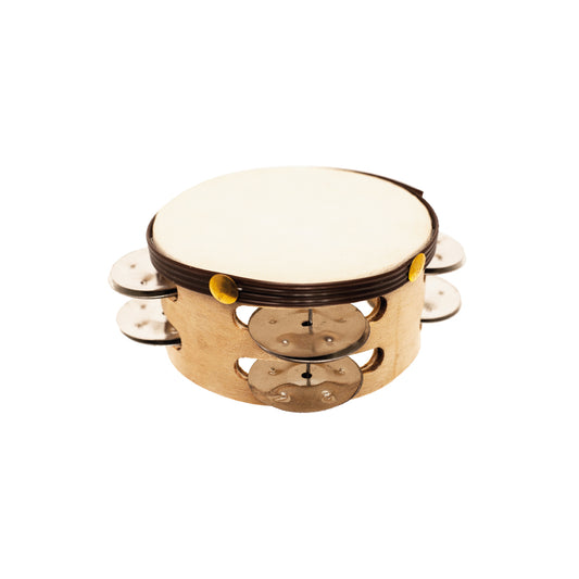 Pandero Madera Doble Hil Rin 10" C/parche