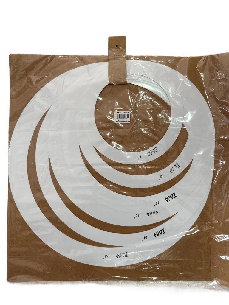 Ahogadores para Bateria Blanco 8", 10", 12", 13", 14", 16" Ahogb