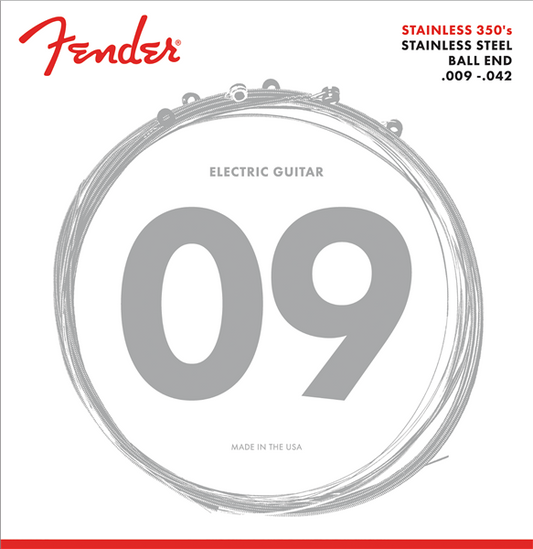 Juego de Cuerdas Fender Guitarra Eléctrica Stainless Steel .009-.042