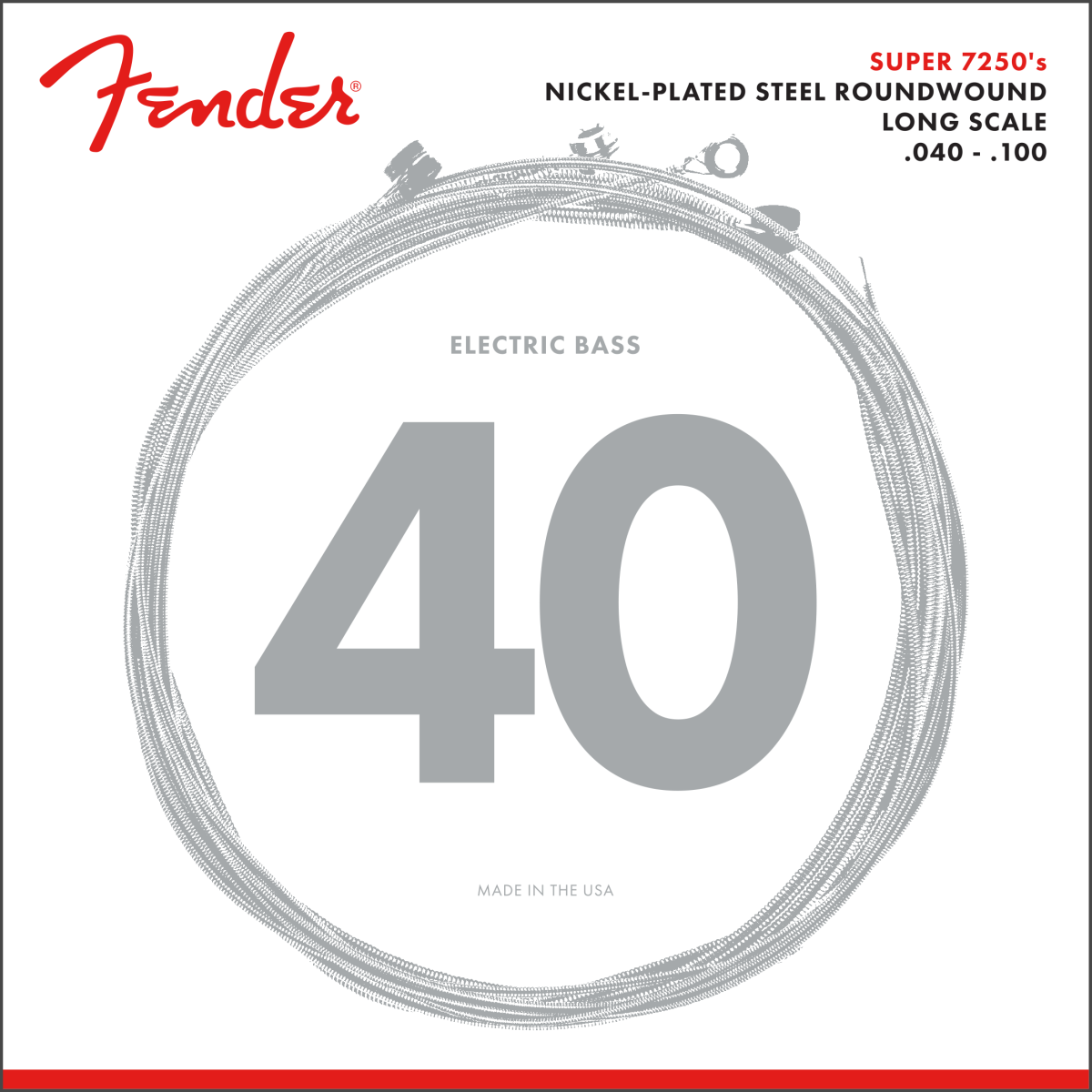 Juego de Cuerdas Fender Bajo Eléctrico Níquel .040-.100