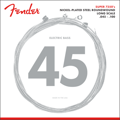 Encordadura Fender Bajo Eléctrico Super 7250 Níquel Plated