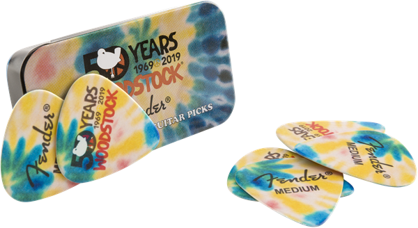 Paqete de Púas Fender Woodstock Tin (6)