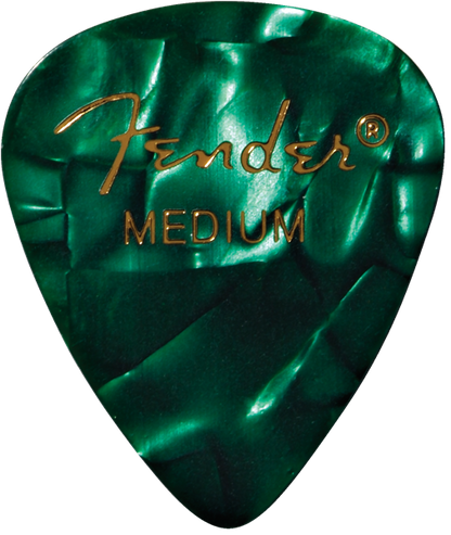 Puas para Guitarra Fender Paquete de 12 Piezas Celluloid Medium