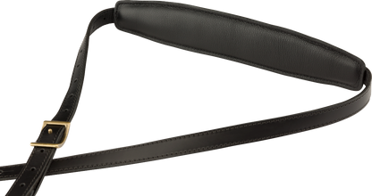 Thaly Fender Correa de Sillín de Cuero Mustang™ - Larga Negra