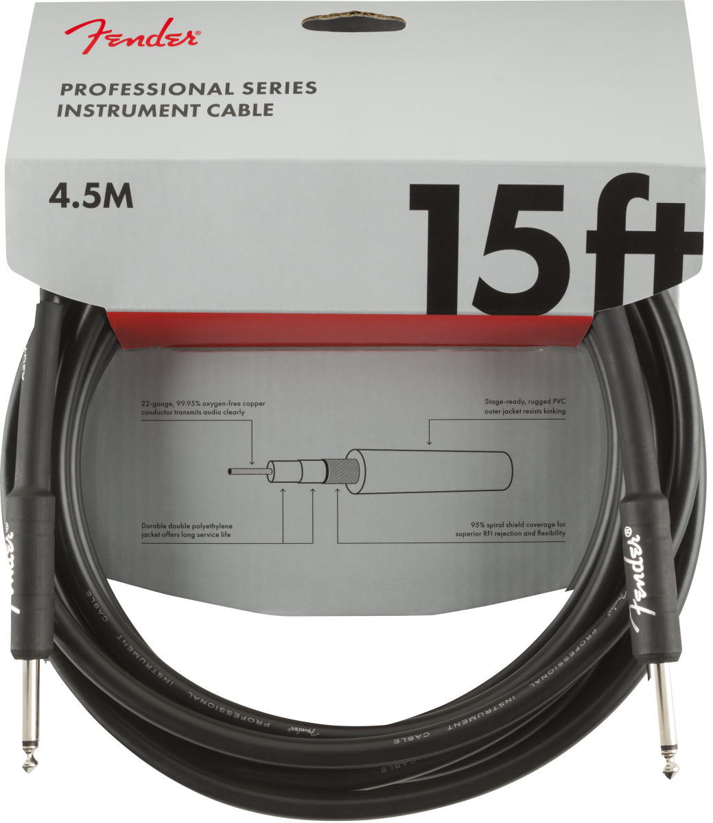 Cable de Instrumento de la Serie Profesional Fender 4.5m