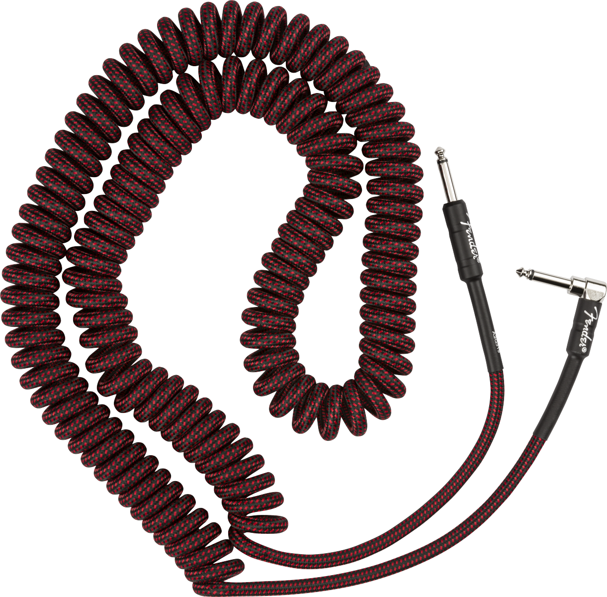 Cable para Instrumento Fender Espiral Texturizado Profesional Series 9m Rojo