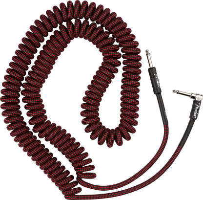 Cable para Instrumento Fender Espiral Texturizado Profesional Series 9m Rojo