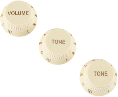 Perillas Fender Knobs, Soft Touch 1 Vol 2 Tone, A. Wht
