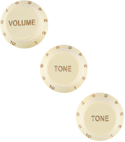 Perillas Fender Knobs, Soft Touch 1 Vol 2 Tone, A. Wht