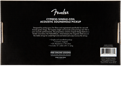 Pastilla Fender Cypress Single-coil Acoustic Soundhole