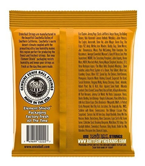 Encordadura Ernie Ball Guitarra Eléctrica Hybrid Slinky Naranja .009-.046 2222