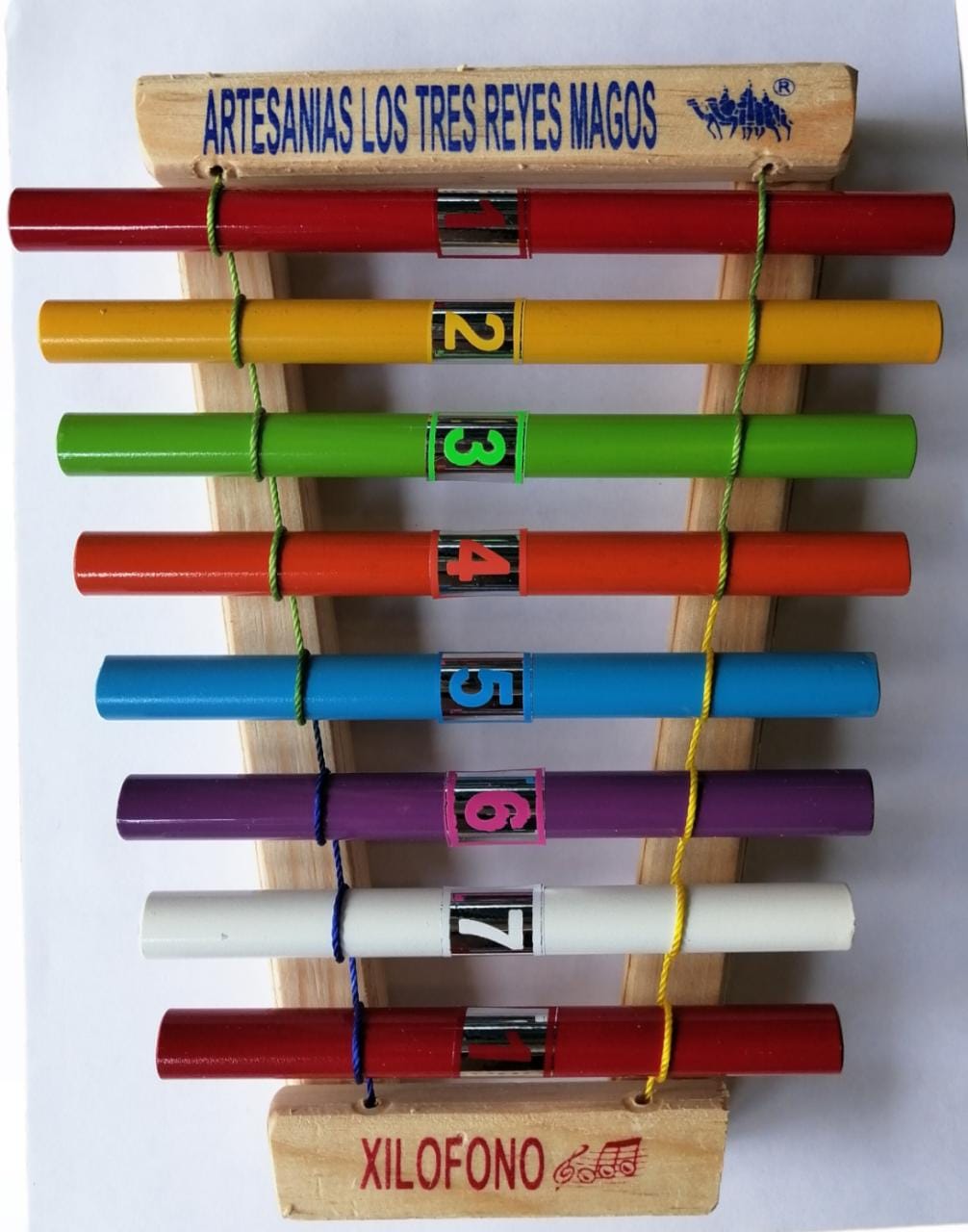 Xilofono Chico Tubular 8 Notas Nacional Xf001