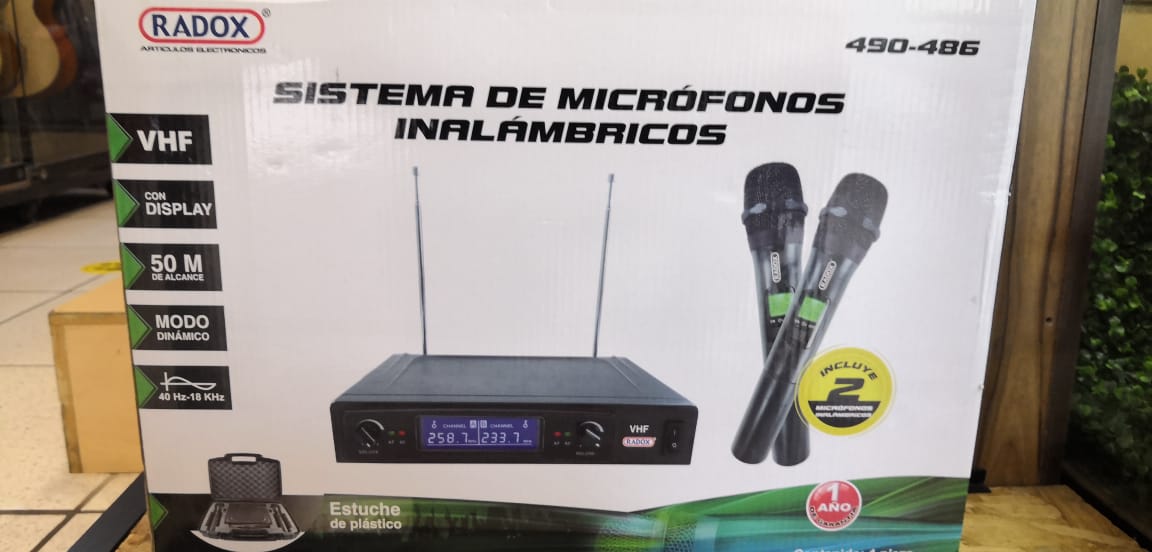 Sistema de Micrófonos Dinámicos Inalambricos (vhf)