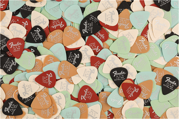 Puasd Fender Dura-tone® Delrin Pick, Forma 351, Paquete de 12 .46 Mm