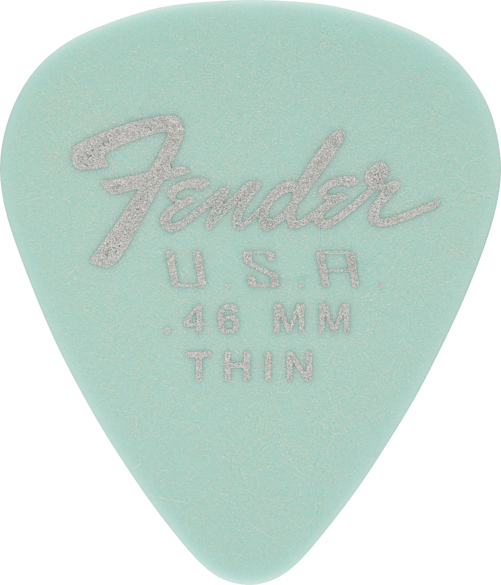 Puasd Fender Dura-tone® Delrin Pick, Forma 351, Paquete de 12 .46 Mm