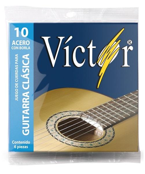 Encordadura Guitarra Victor Acero Con Borla