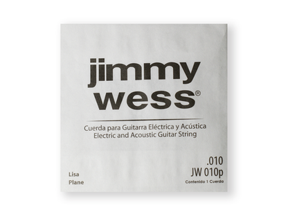Paquete 6 Cuerdas Guitarra Eléctrica/Acústica Jimmywess Lisa .010