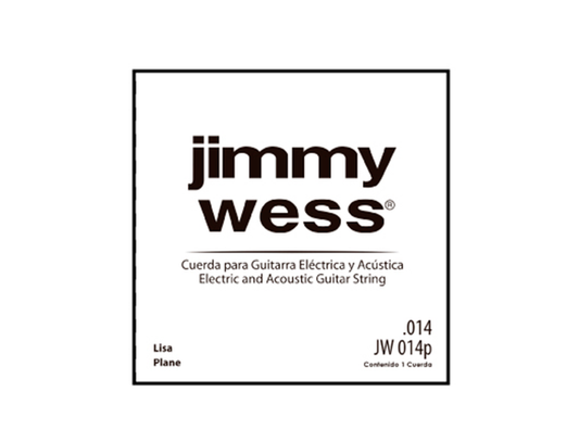 Cuerda Suelta Jimmy Wess Guitarra Eléctrica/Electroacústica Lisa .014